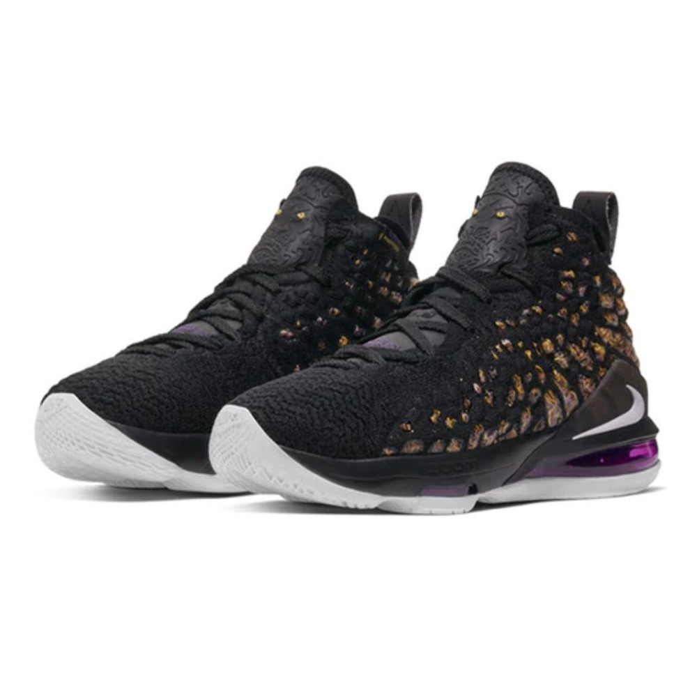 Nike Youth Black Sporty Lebron Lakers BG Knit Basketball Sneakers Shoes Size 4.5